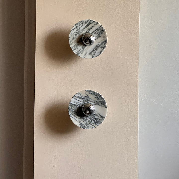 Sfera Applique Murale Moderne LED Disque en Marbre - Neutralighting