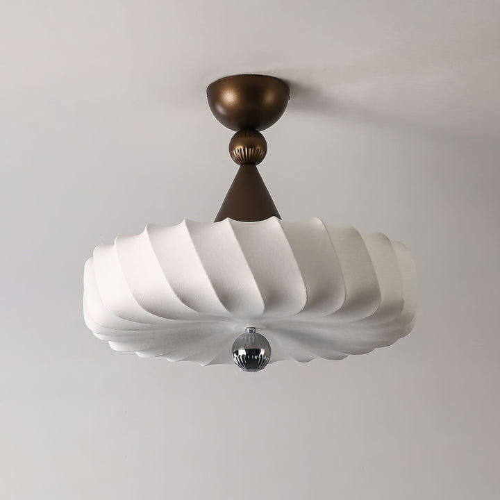 Zelore Tourbillon Tissu Bronze Suspension Lumière - Neutralighting