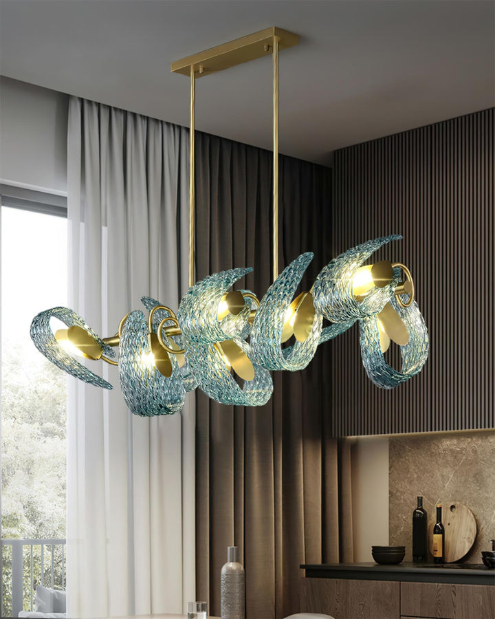 AquaLustre Chandelier Contemporain en Verre - Neutralighting