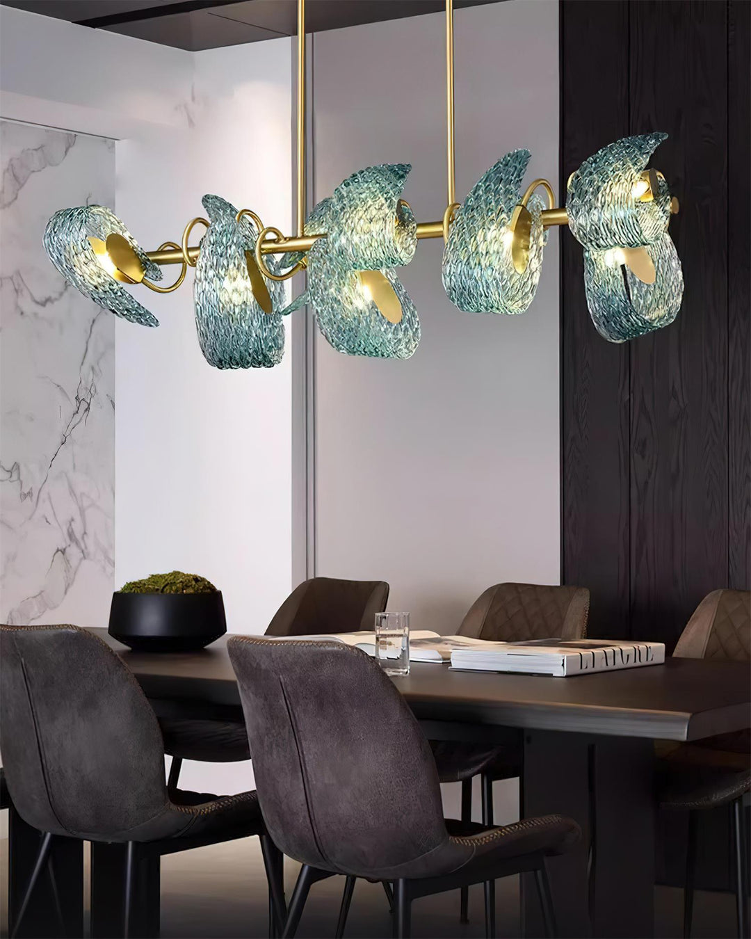 AquaLustre Chandelier Contemporain en Verre - Neutralighting
