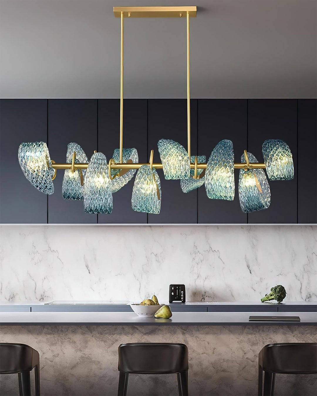 AquaLustre Chandelier Contemporain en Verre - Neutralighting
