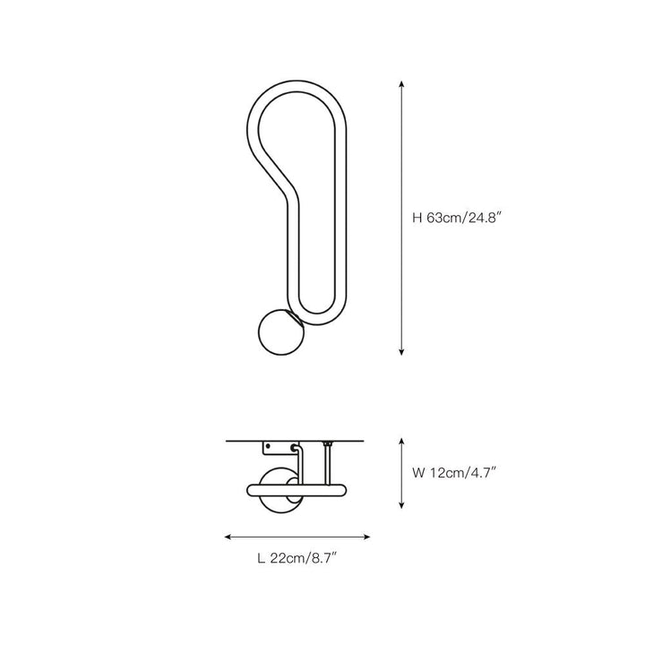 Oldore Applique Murale Laiton Verre Créativité - Neutralighting