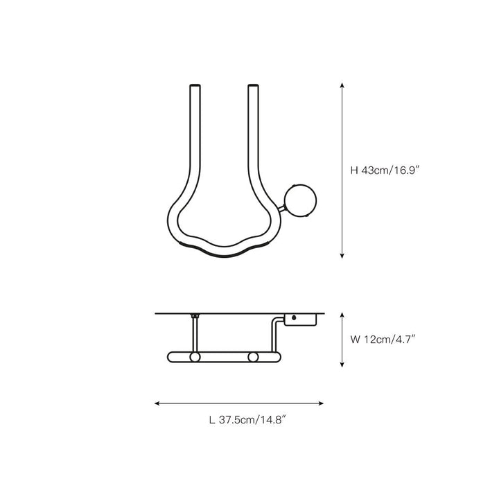 Oldore Applique Murale Laiton Verre Créativité - Neutralighting