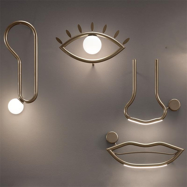 Oldore Applique Murale Laiton Verre Créativité - Neutralighting