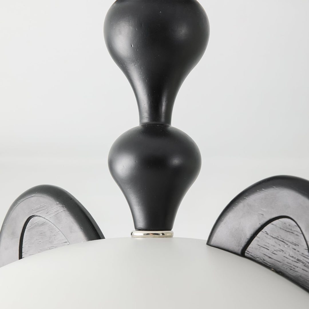 Cat Plafonnier Dôme Brillant Oreilles en Bois - Neutralighting