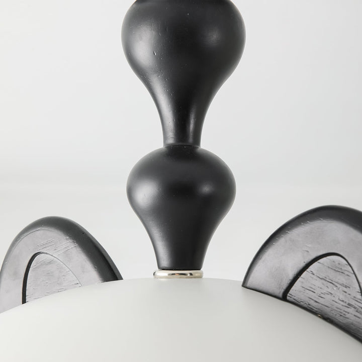 Cat Plafonnier Dôme Brillant Oreilles en Bois - Neutralighting