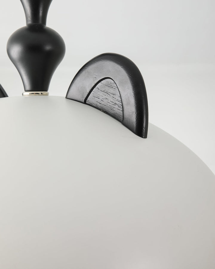 Cat Plafonnier Dôme Brillant Oreilles en Bois - Neutralighting