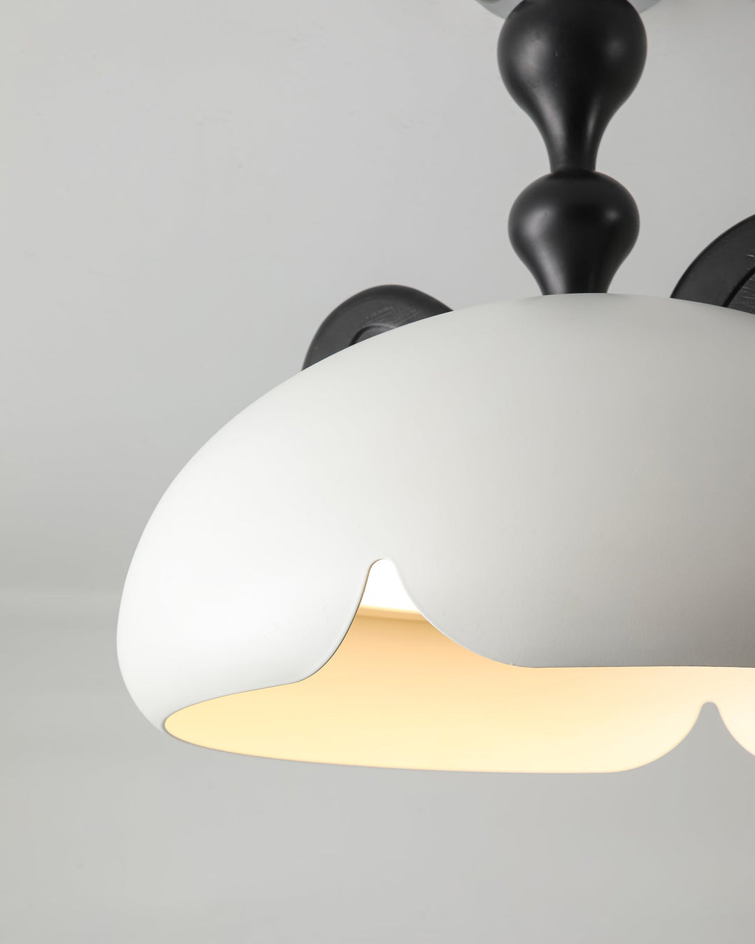 Cat Plafonnier Dôme Brillant Oreilles en Bois - Neutralighting