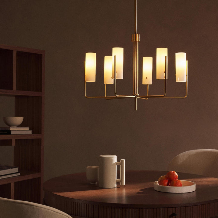 Ivraeus Lustre Vintage Industriel Laiton Verre - Neutralighting