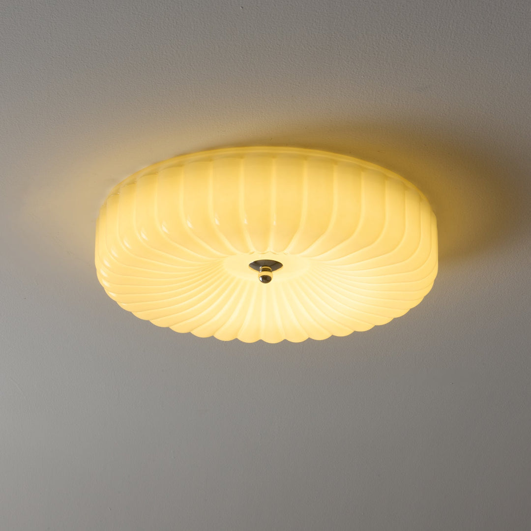 Lyvelus Plafonnier Verre Ondulé Art Nordique - Neutralighting