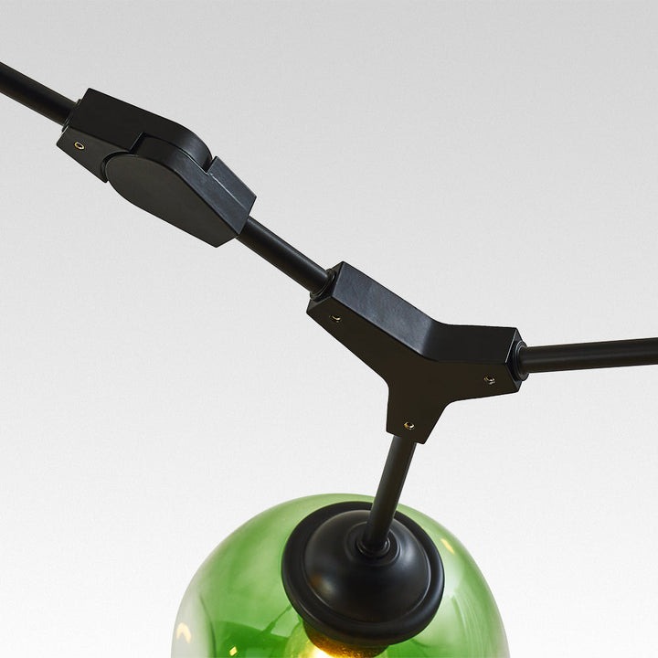 Kirae Suspension Nordique. Verre. Noir/Or. Salon - Neutralighting