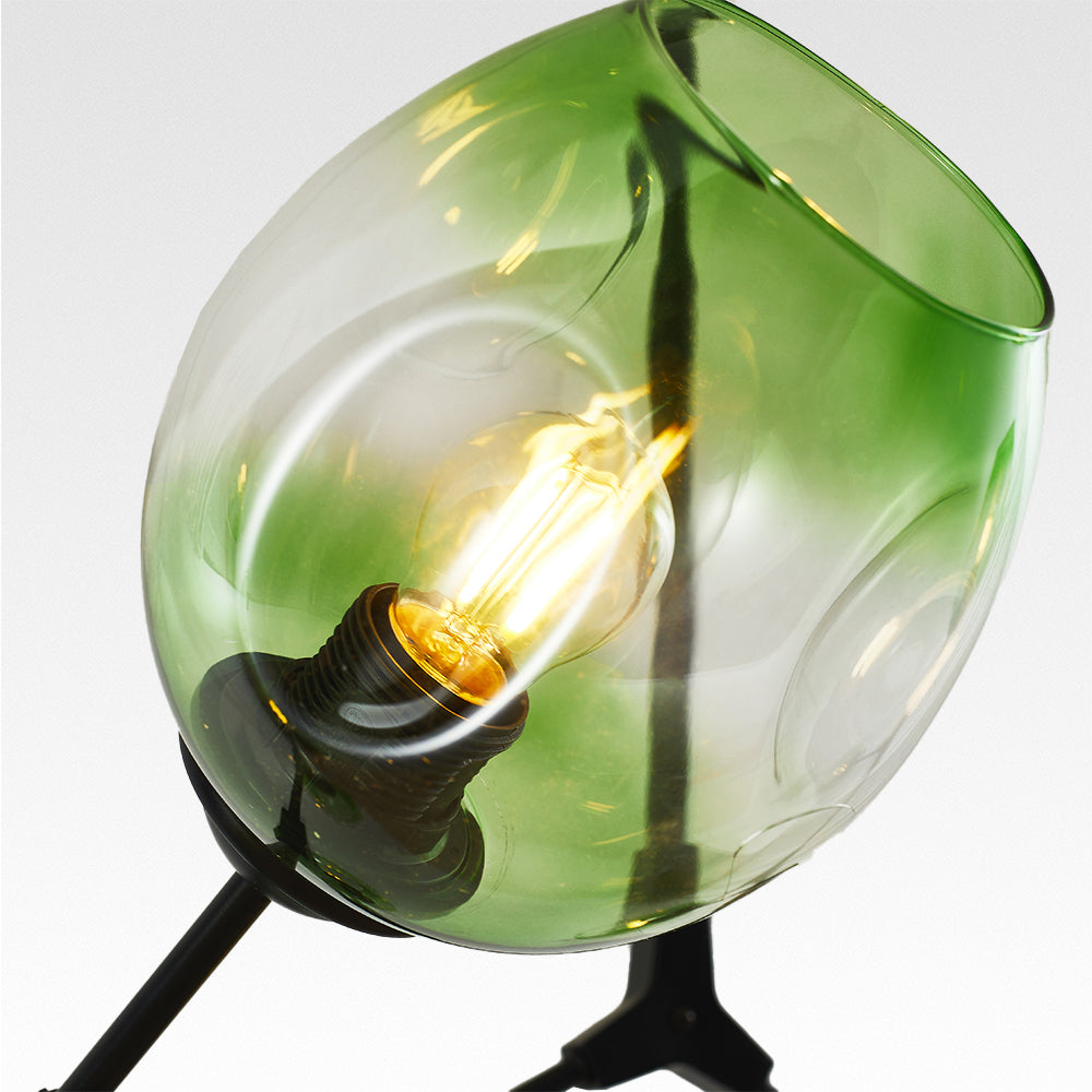 Kirae Suspension Nordique. Verre. Noir/Or. Salon - Neutralighting