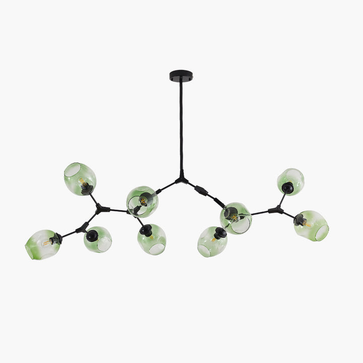 Kirae Suspension Nordique. Verre. Noir/Or. Salon - Neutralighting