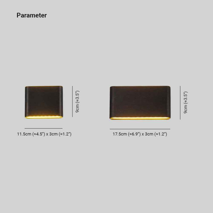 Ray Applique Murale LED Moderne Minimaliste, Noir/Blanc, Cour - Neutralighting