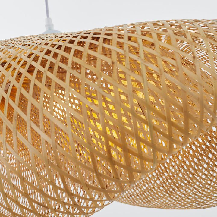 Rinwa Suspension Nuage Bohème. Bambou. Bois. Salon - Neutralighting