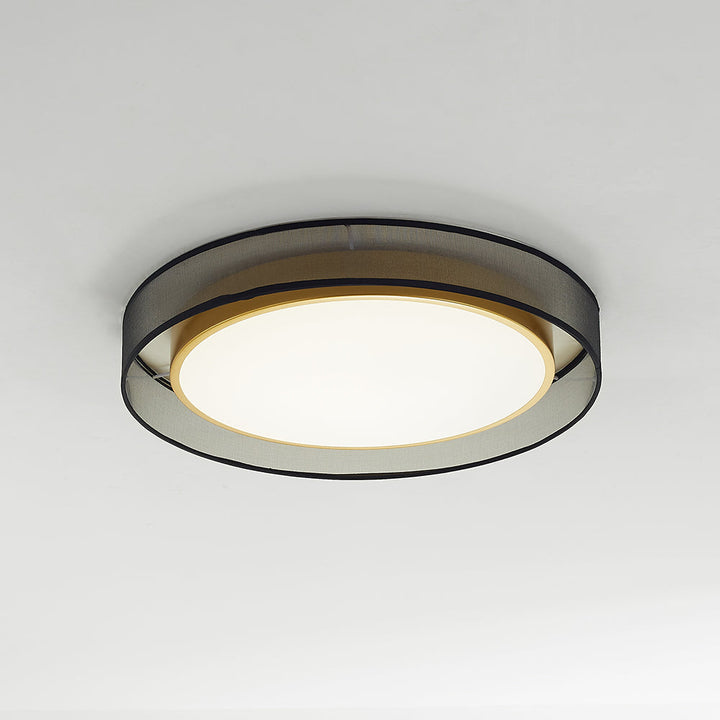Arisha Plafonnier Rond Moderne, Métal/Acrylique, Doré, Salon - Neutralighting