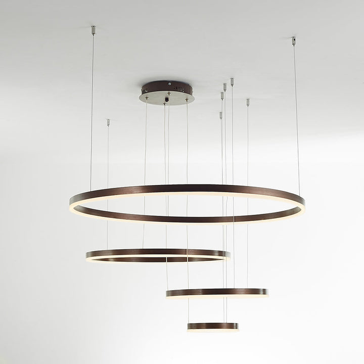 Remi Suspension Anneau Moderne Métal Noir/Doré/Café Salon - Neutralighting