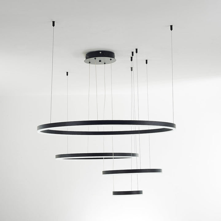 Remi Suspension Anneau Moderne Métal Noir/Doré/Café Salon - Neutralighting