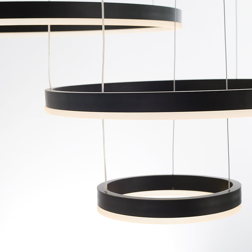 Remi Suspension Anneau Moderne Métal Noir/Doré/Café Salon - Neutralighting