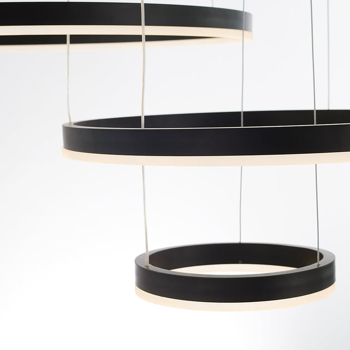 Remi Suspension Anneau Moderne Métal Noir/Doré/Café Salon - Neutralighting