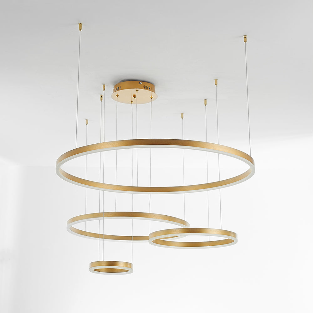 Remi Suspension Anneau Moderne Métal Noir/Doré/Café Salon - Neutralighting