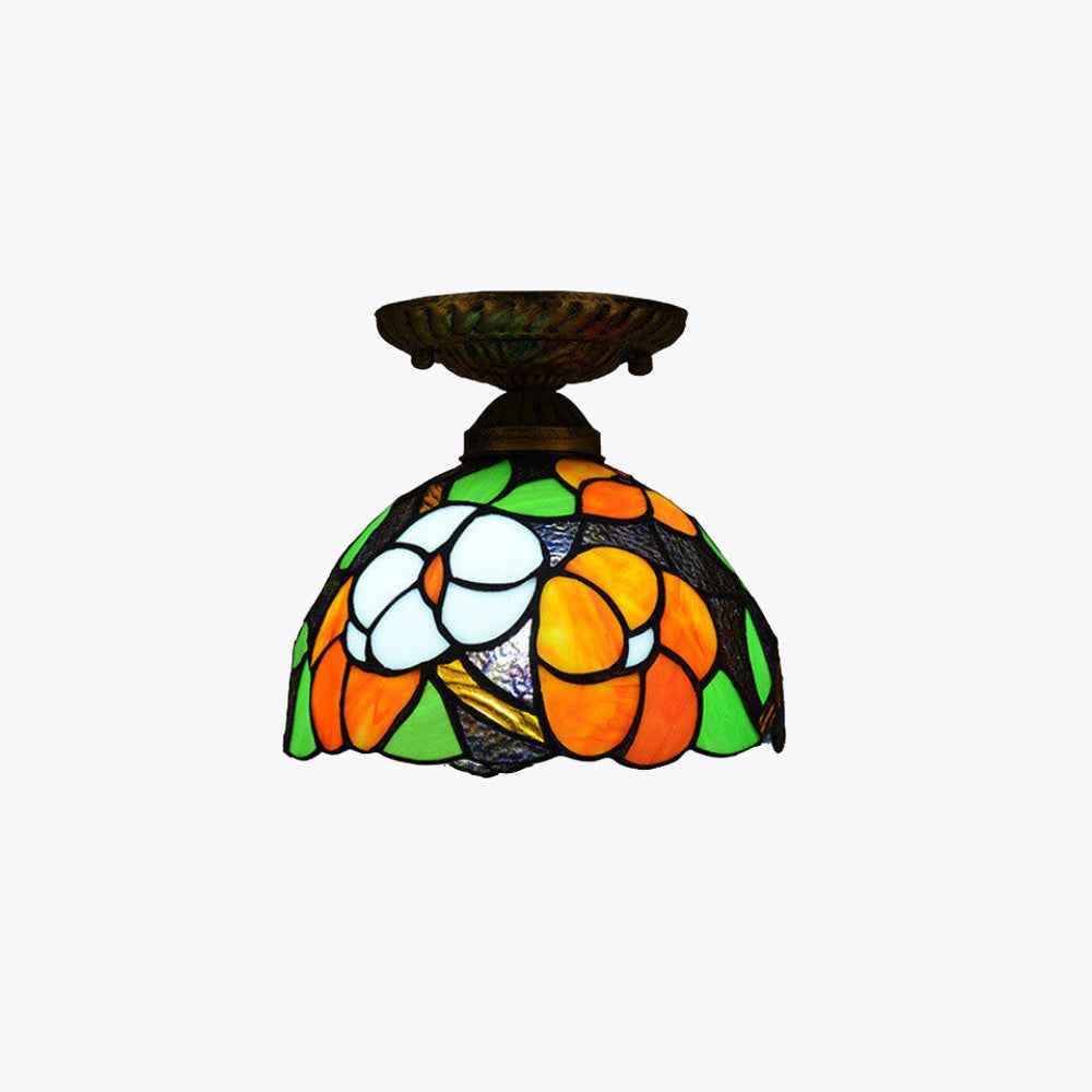 Plafonnier Tiffany Verre LED