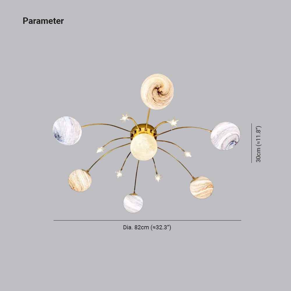 Plafonnier Moderne Verre LED