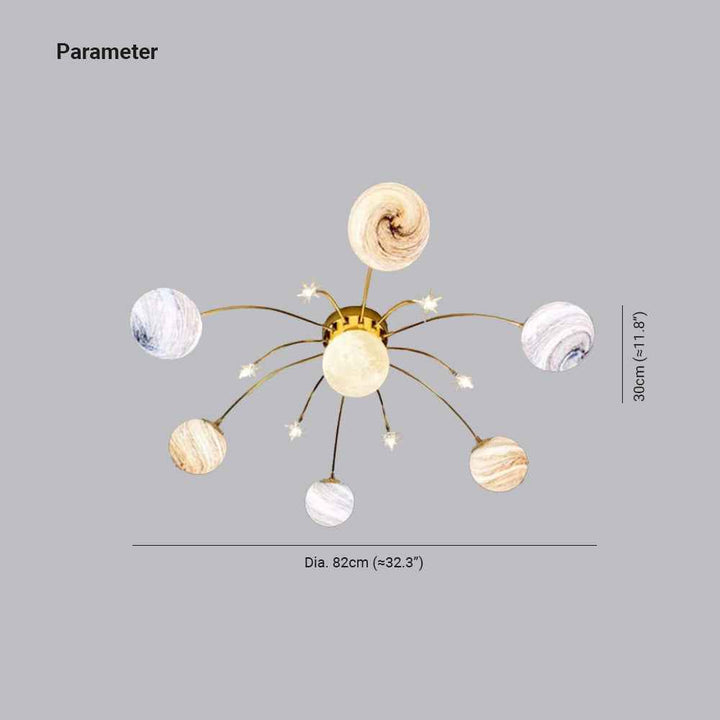 Plafonnier Moderne Verre LED