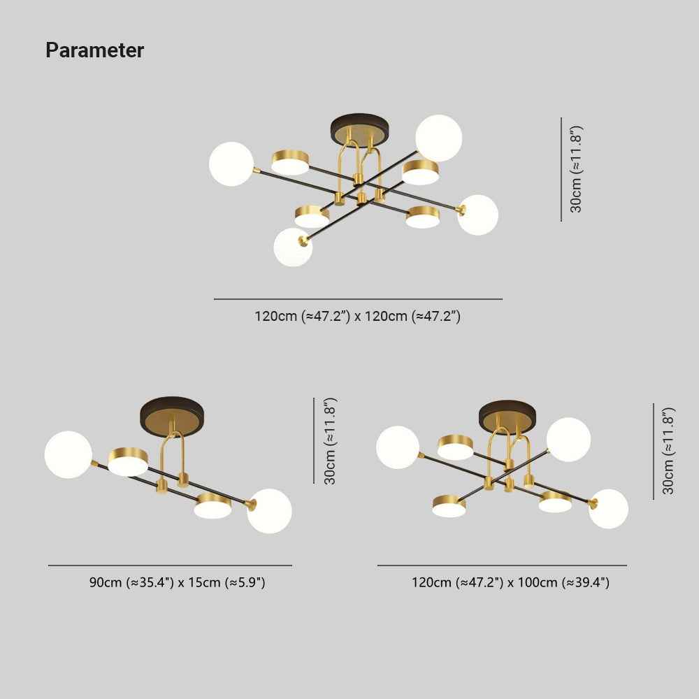 Plafonnier Valentina Verre LED