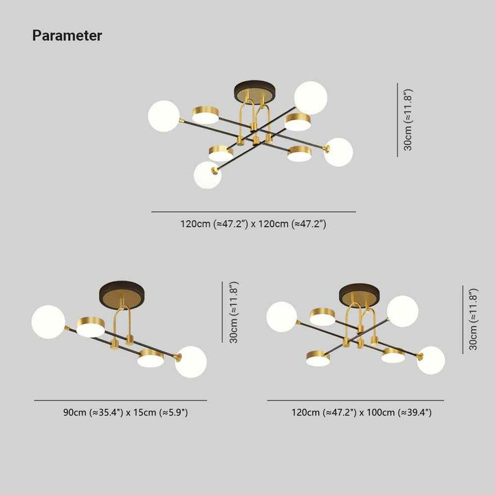Plafonnier Valentina Verre LED
