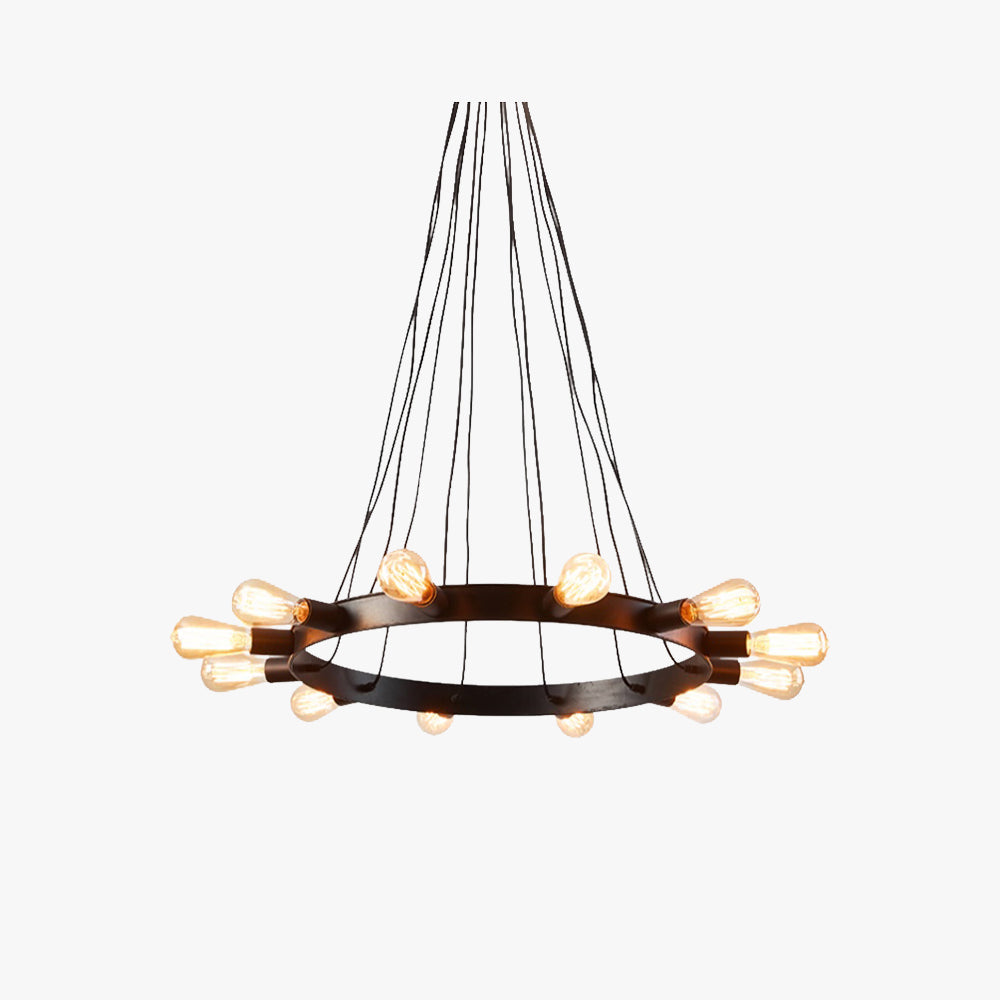 Silva Vintage LED Lustre Marron Métal Salon/Bar/Salle À Manger - Neutralighting