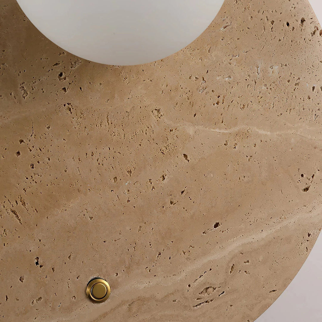 Alcareth Applique Murale Minimaliste Travertin Wabi - Neutralighting