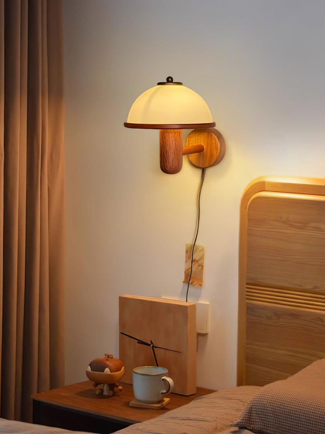 Lustra Wall Lamp Mushroom Wood - Neutralighting