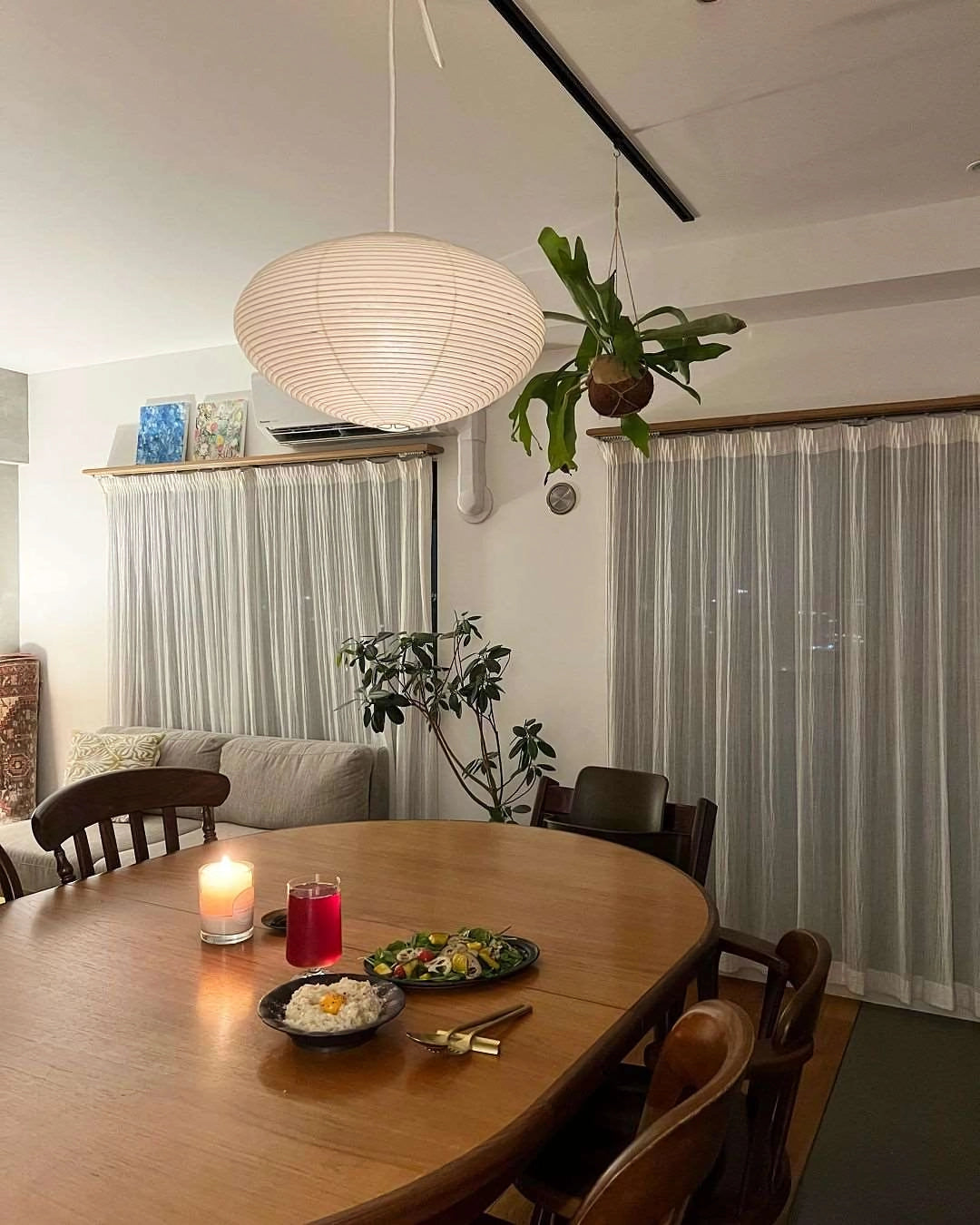 Lustra Suspension en Papier pour Salon - Neutralighting