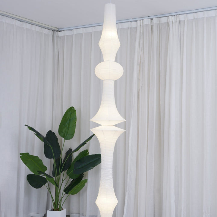 Faye Suspension Sculpturale Verticale en Papier - Neutralighting