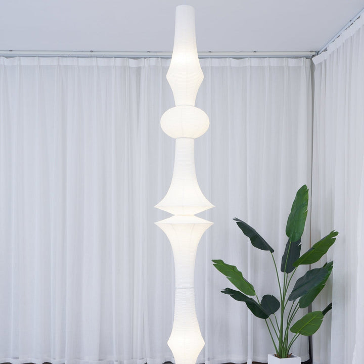Faye Suspension Sculpturale Verticale en Papier - Neutralighting