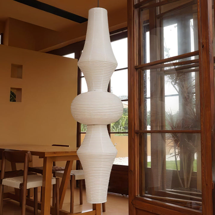 Faye Suspension Sculpturale Verticale en Papier - Neutralighting