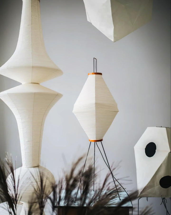 Lustra Suspension Luminaire Papier Washi E pour Salon - Neutralighting