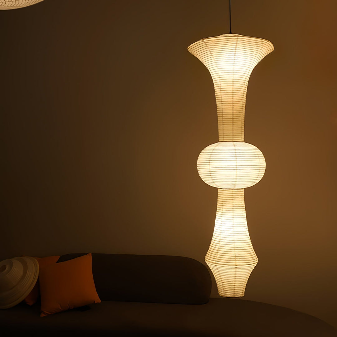 Faye Suspension Sculpturale Verticale en Papier - Neutralighting