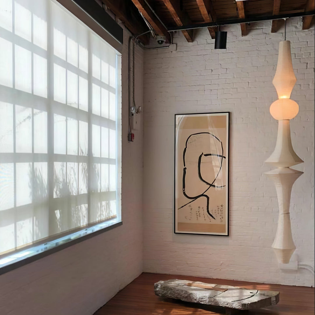 Faye Suspension Sculpturale Verticale en Papier - Neutralighting