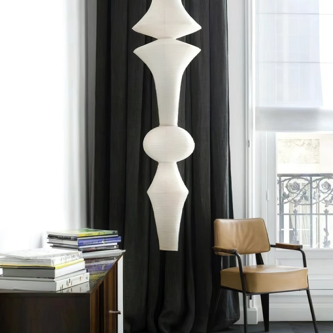 Faye Suspension Sculpturale Verticale en Papier - Neutralighting