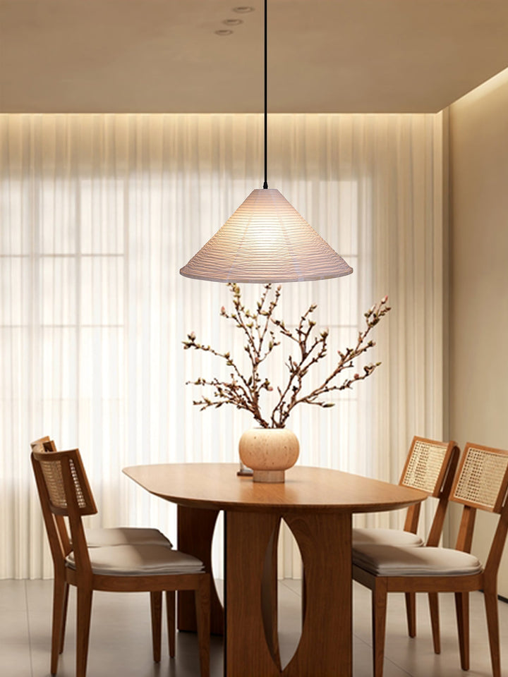 Conic Suspension Lampe Pyramidale en Papier - Neutralighting