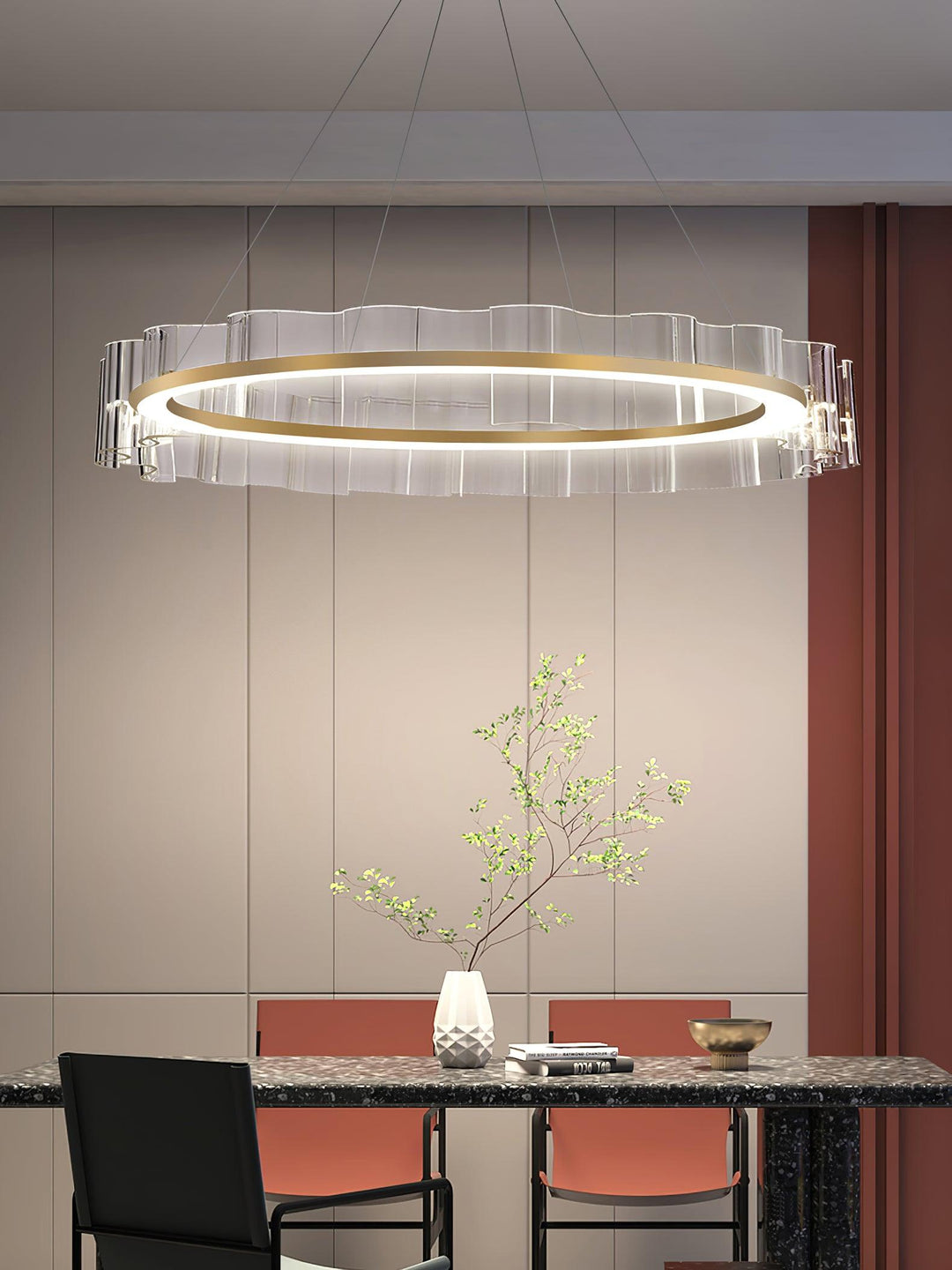 Acoustic Lustre en Verre Luxueux Moderne - Neutralighting