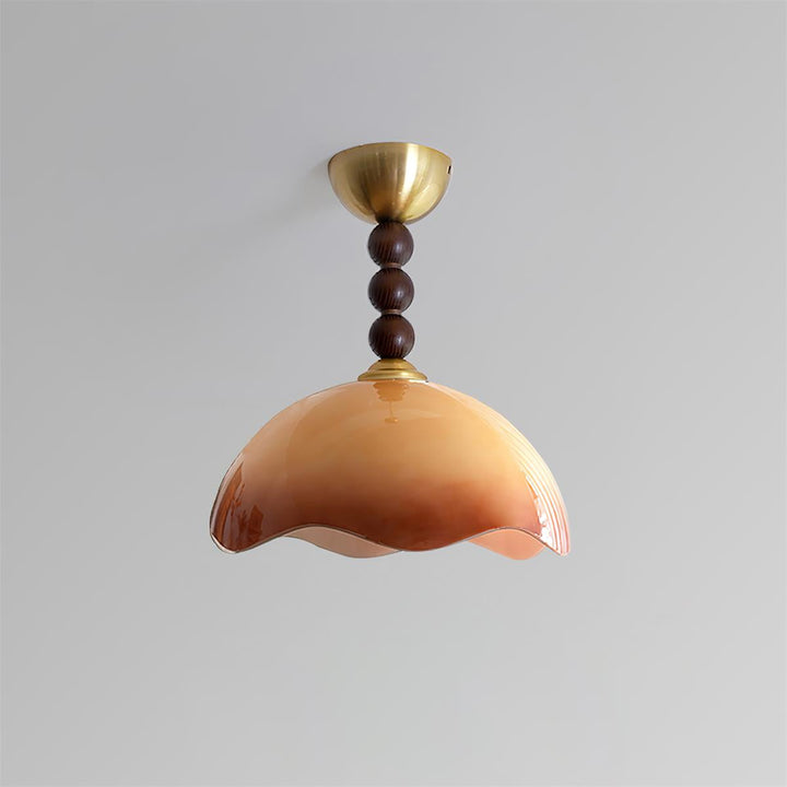 Amberis Plafonnier Verre Ambre Vintage - Neutralighting