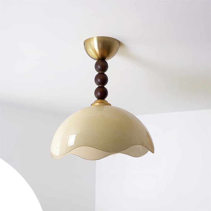 Amberis Plafonnier Verre Ambre Vintage - Neutralighting