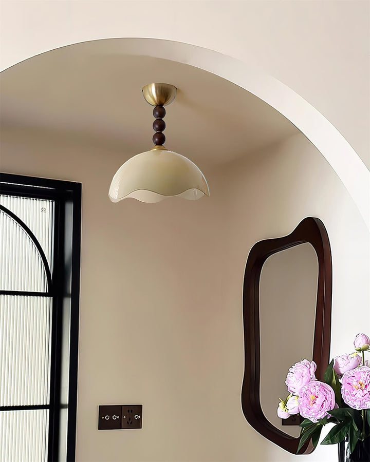 Amberis Plafonnier Verre Ambre Vintage - Neutralighting
