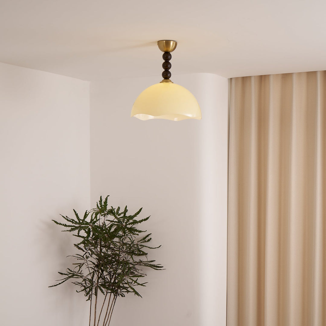 Amberis Plafonnier Verre Ambre Vintage - Neutralighting