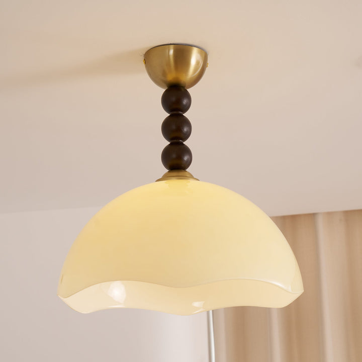 Amberis Plafonnier Verre Ambre Vintage - Neutralighting