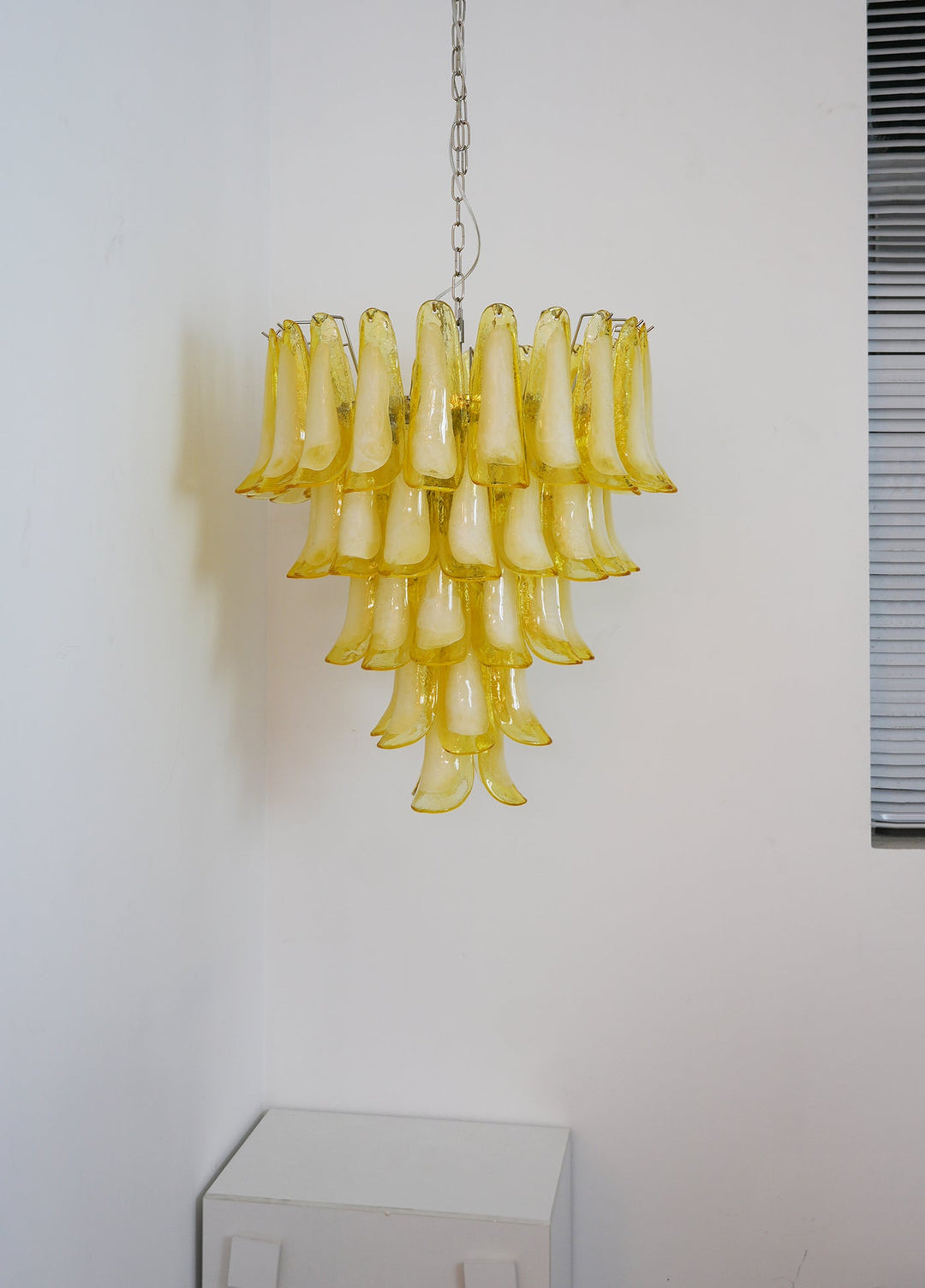 Aurora Chandelier Verre Murano Pétale Vague - Neutralighting