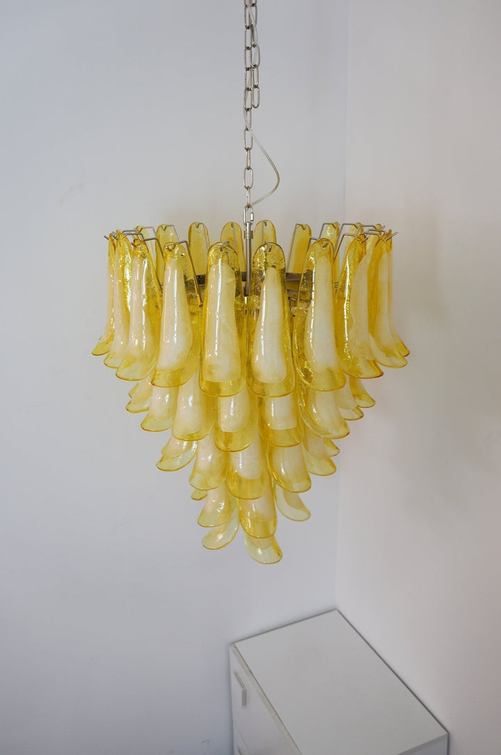 Aurora Chandelier Verre Murano Pétale Vague - Neutralighting